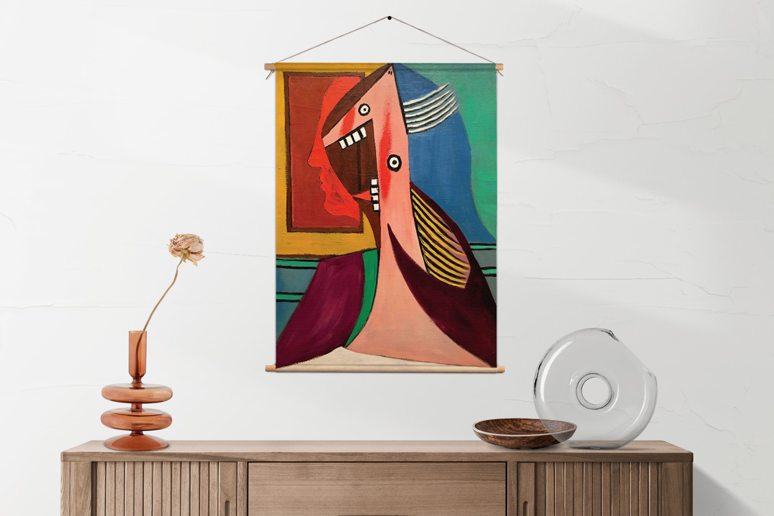 Textielposter Picasso De Vrouw 1929