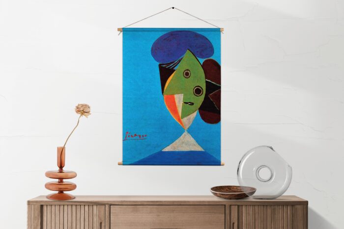 Textielposter Picasso De visvrouw 1935