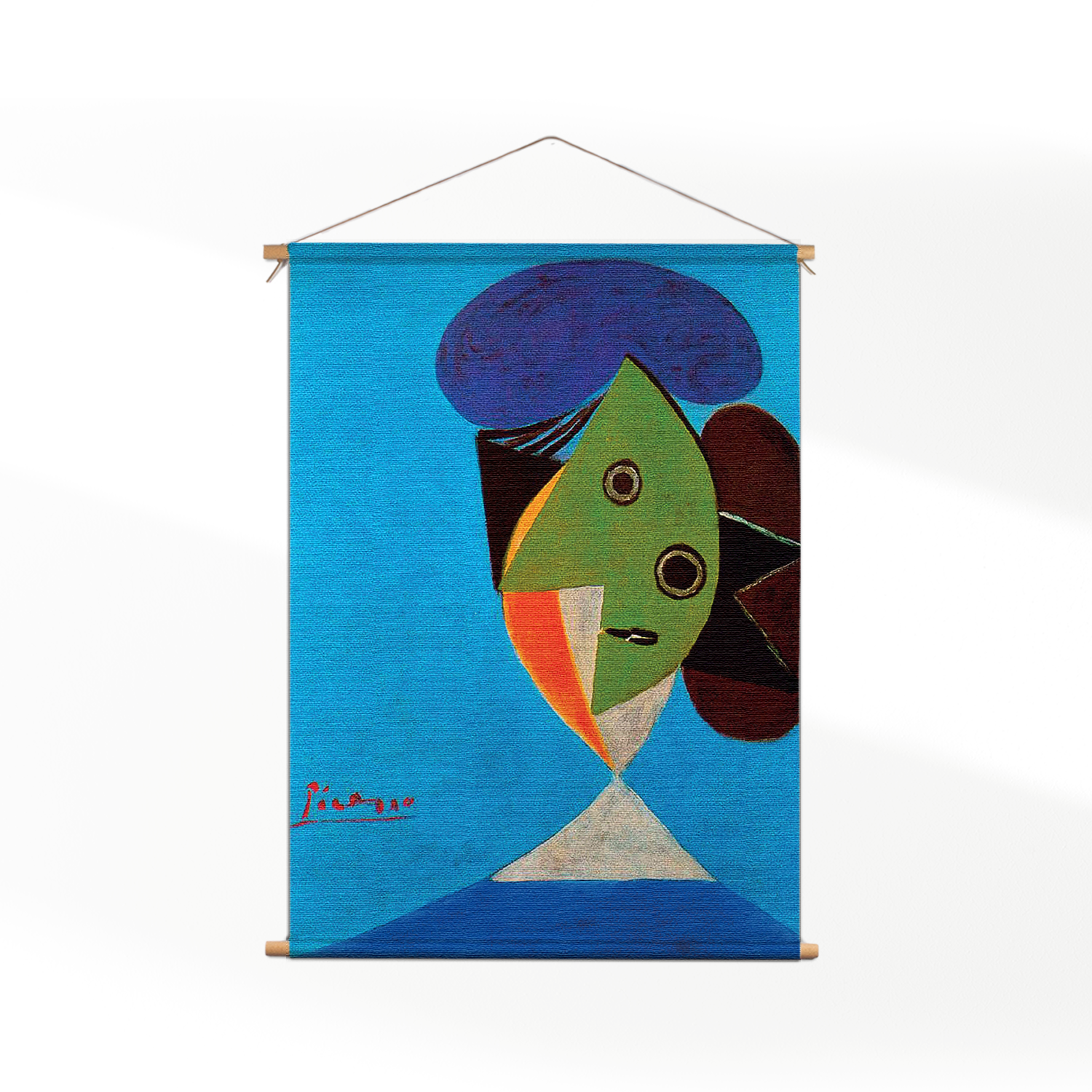 Textielposter Picasso De visvrouw 1935