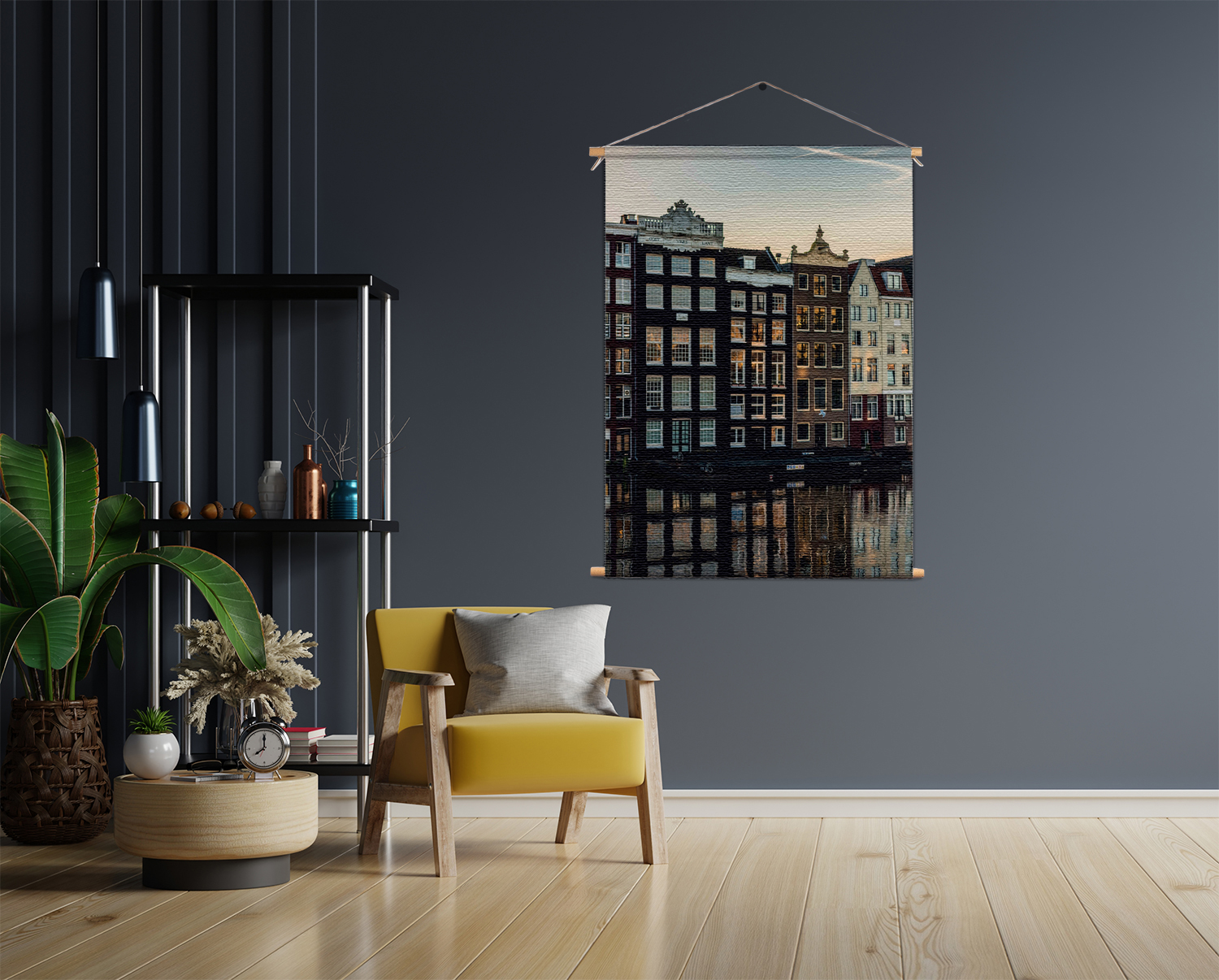 Textielposter Aan die Amsterdamse Gracht