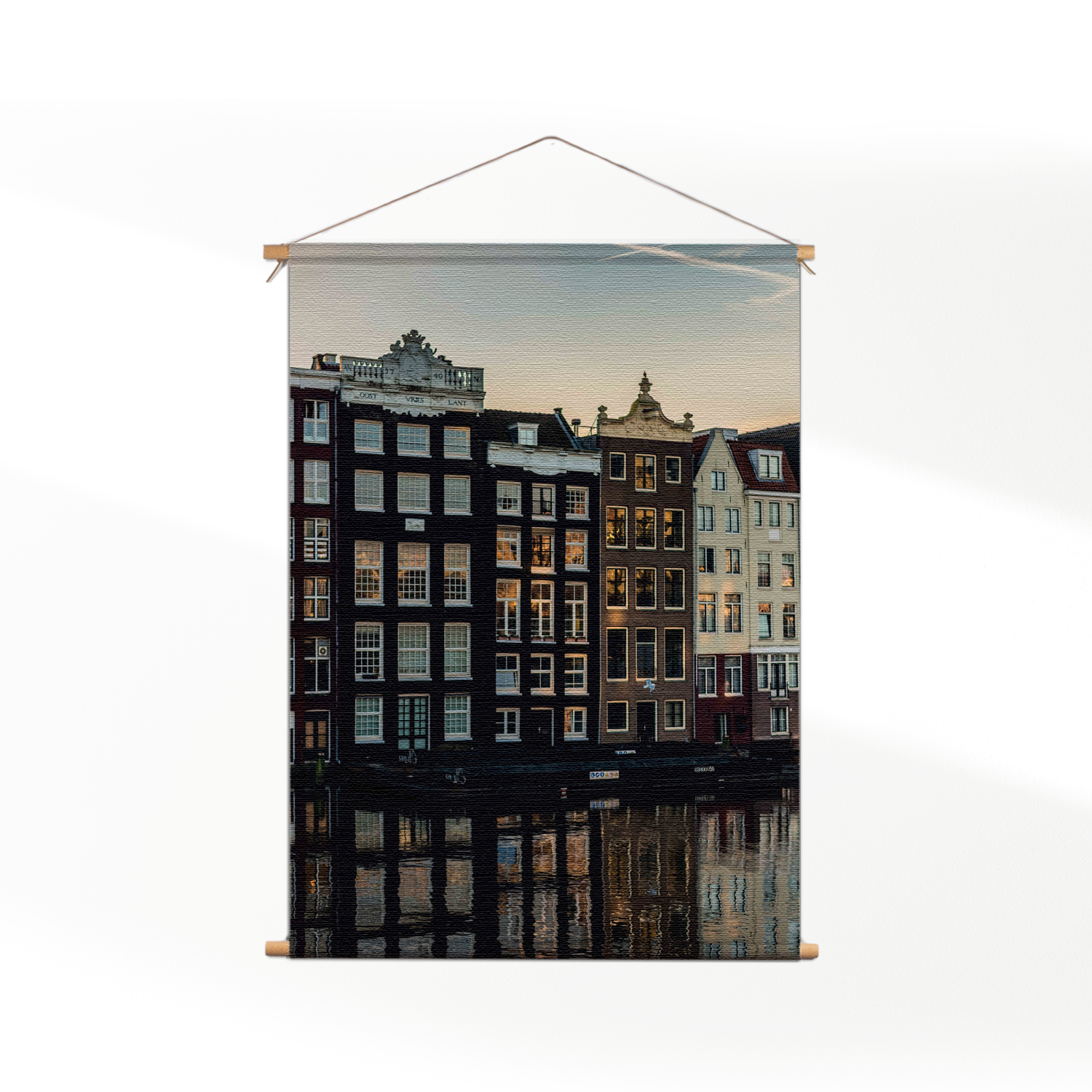 Textielposter Aan die Amsterdamse Gracht