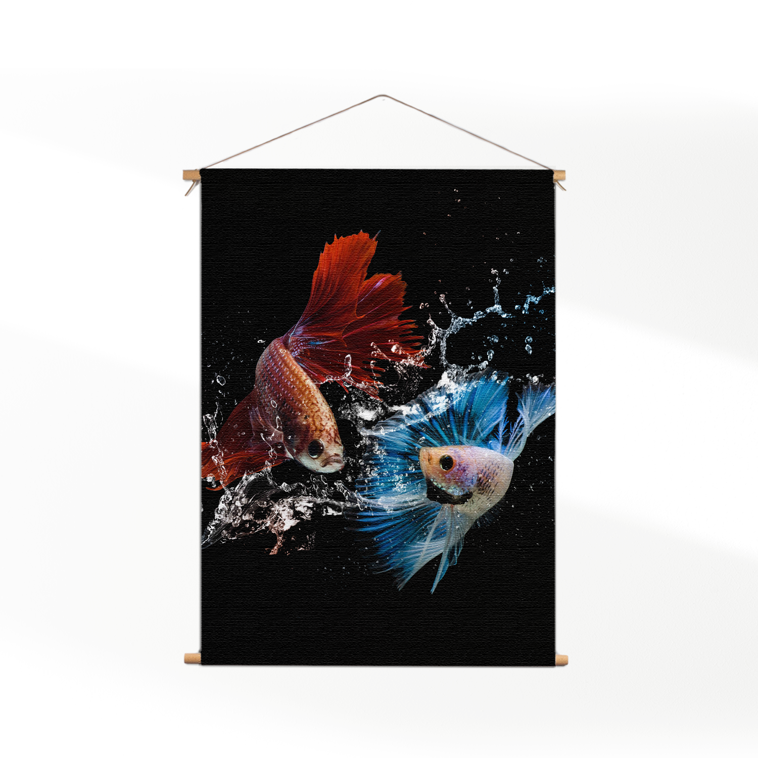 Textielposter Twain Betta Fishes