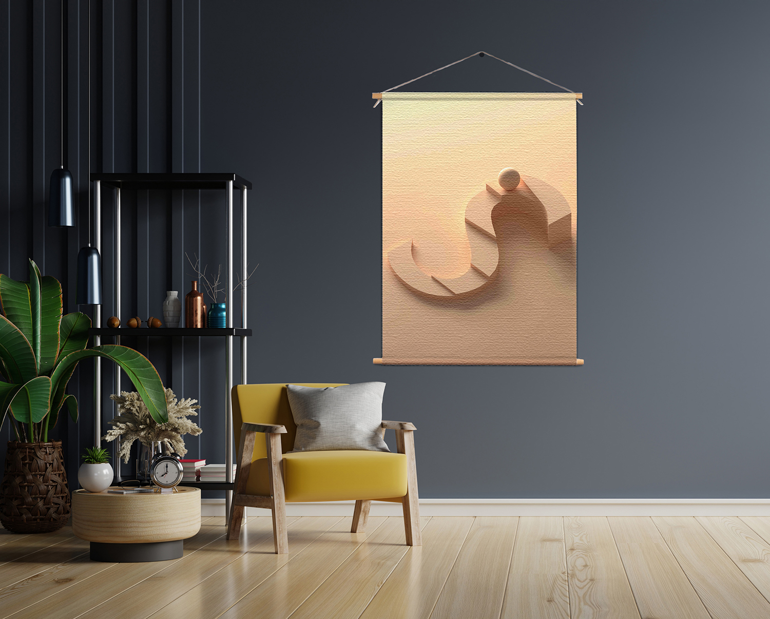 Template_50-70_verticaal_abstract_12 Textielposter Letter S