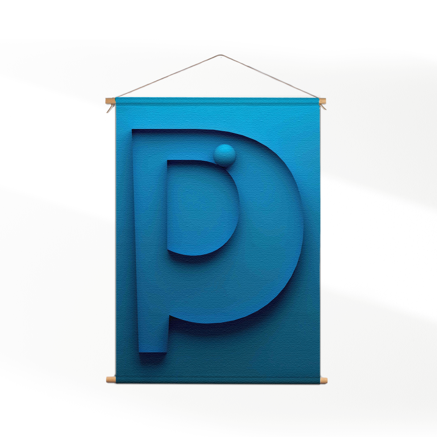 Template_50-70_verticaal_abstract_16 Textielposter Letter P