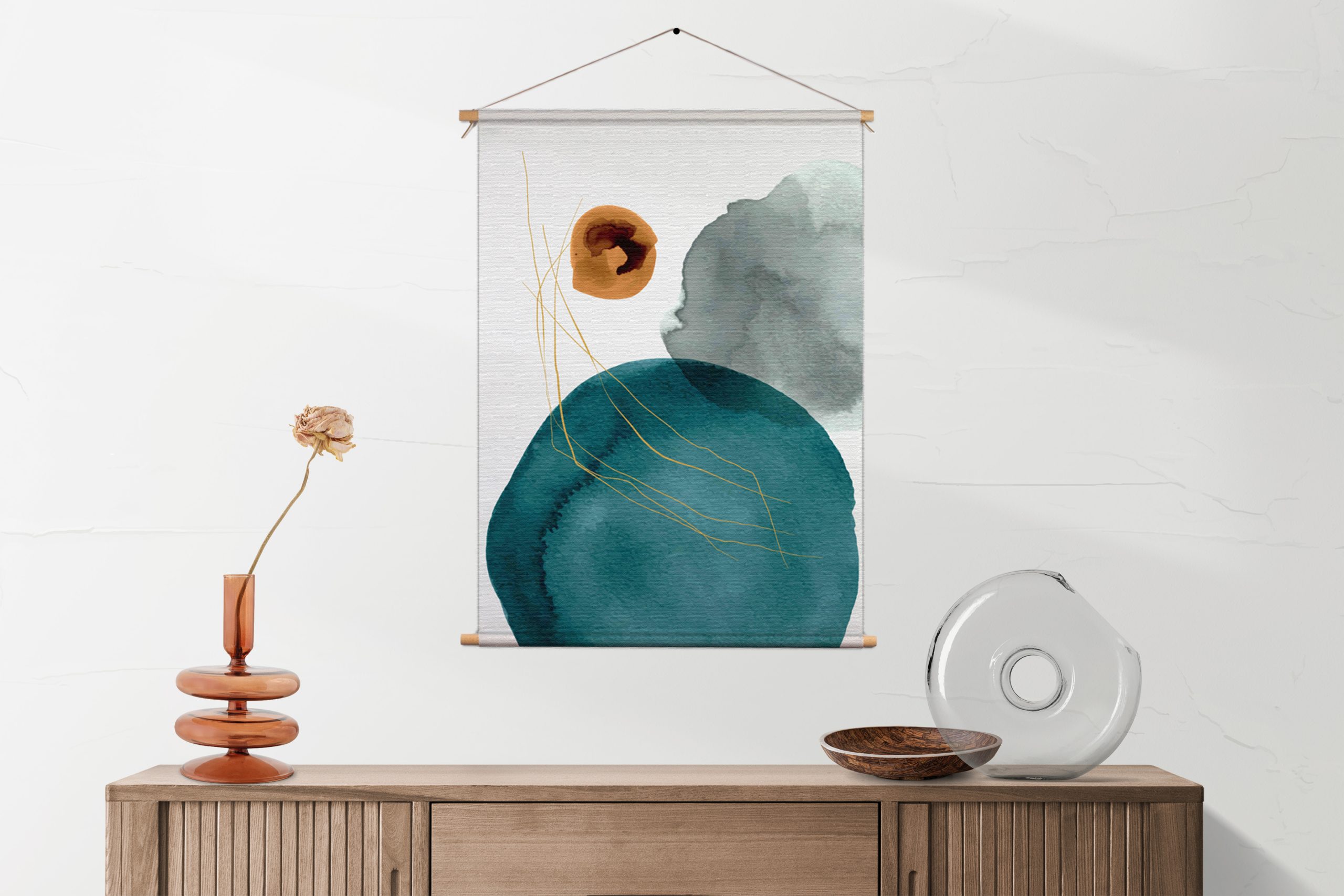 Template_50-70_verticaal_abstract_20-1-1.jpg Textielposter Abstract Cirkels Multikleur 01