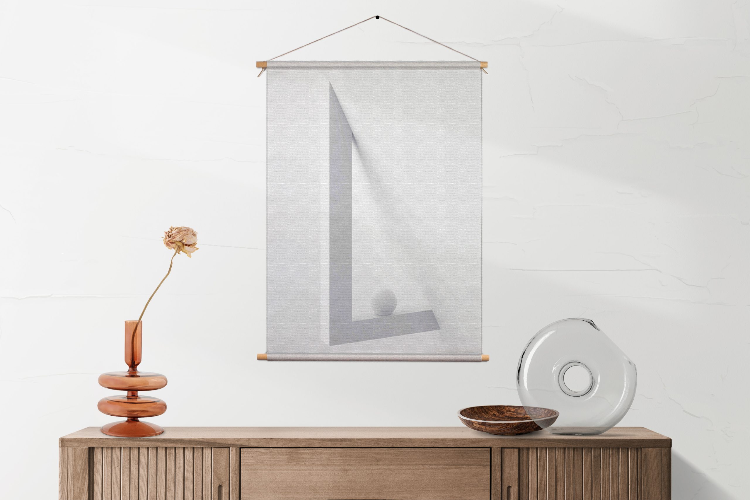 Textielposter Letter L