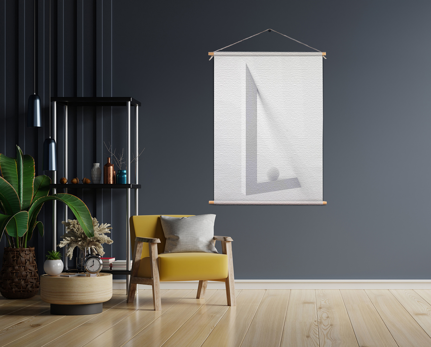 Textielposter Letter L