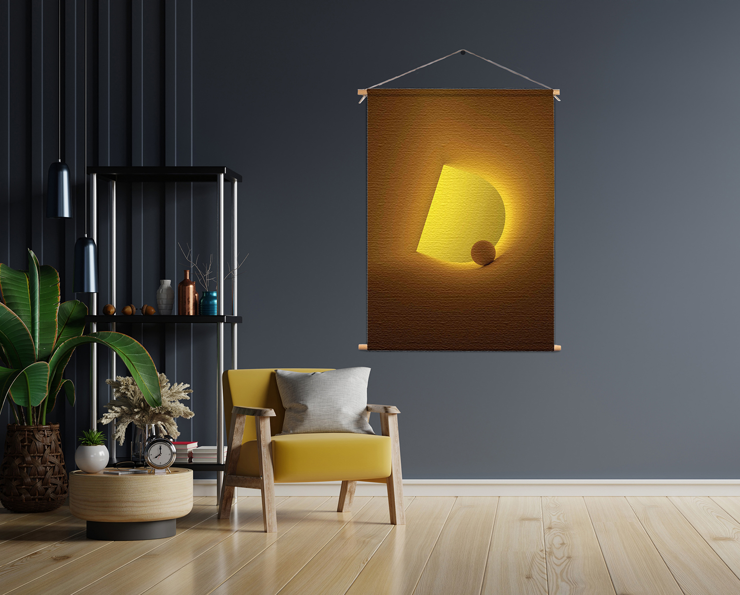 Textielposter Letter D