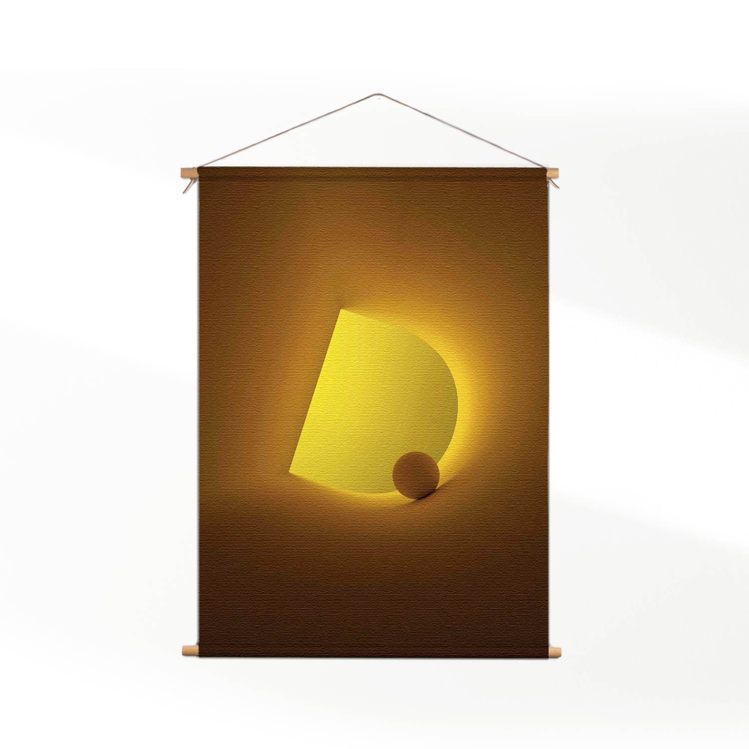 Textielposter Letter D