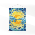 Template_50-70_verticaal_abstract_35 Textielposter De Slaapwandeling Naar De Maan