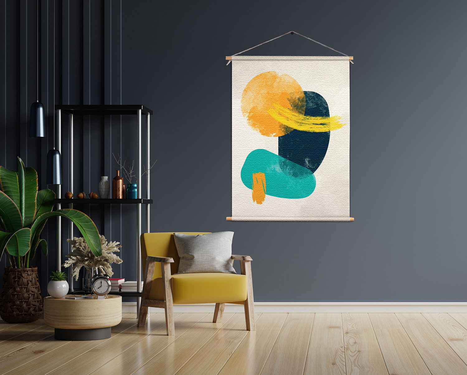 Template_50-70_verticaal_abstract_43 Textielposter Kleurrijk Abstract 01