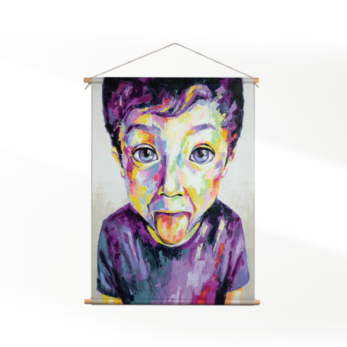 Textielposter The Colored Young Boy Art