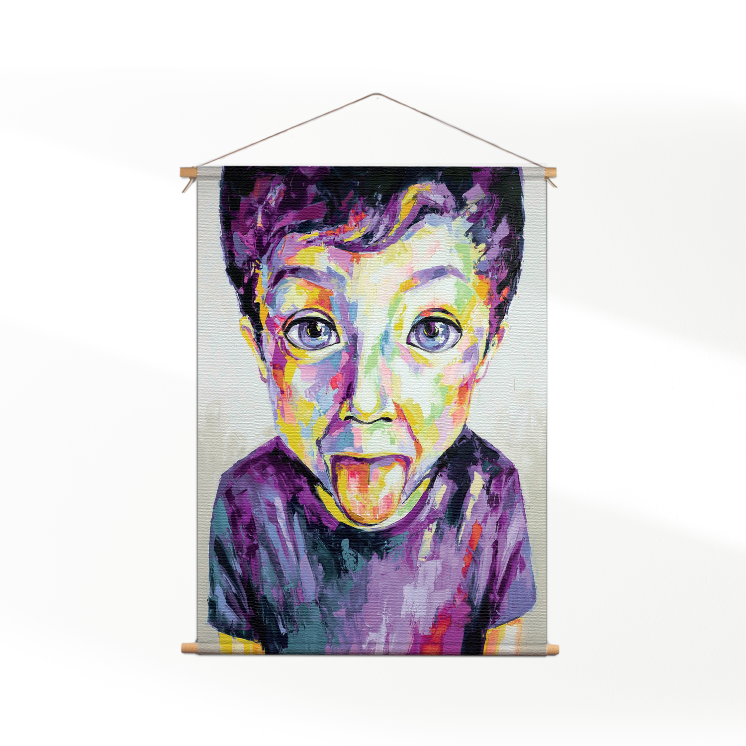 Textielposter The Colored Young Boy Art
