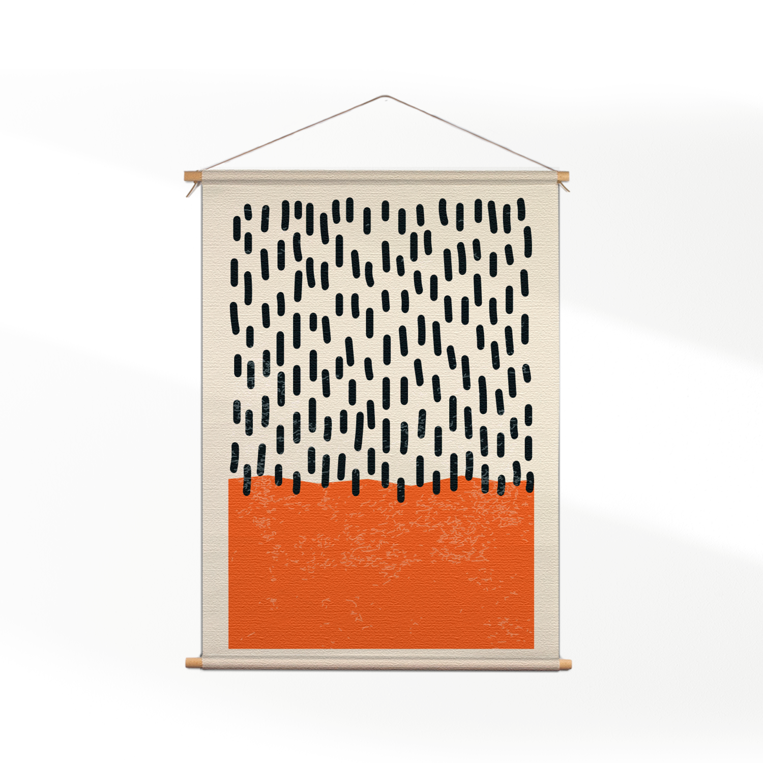 Textielposter Scandinavisch Oranje