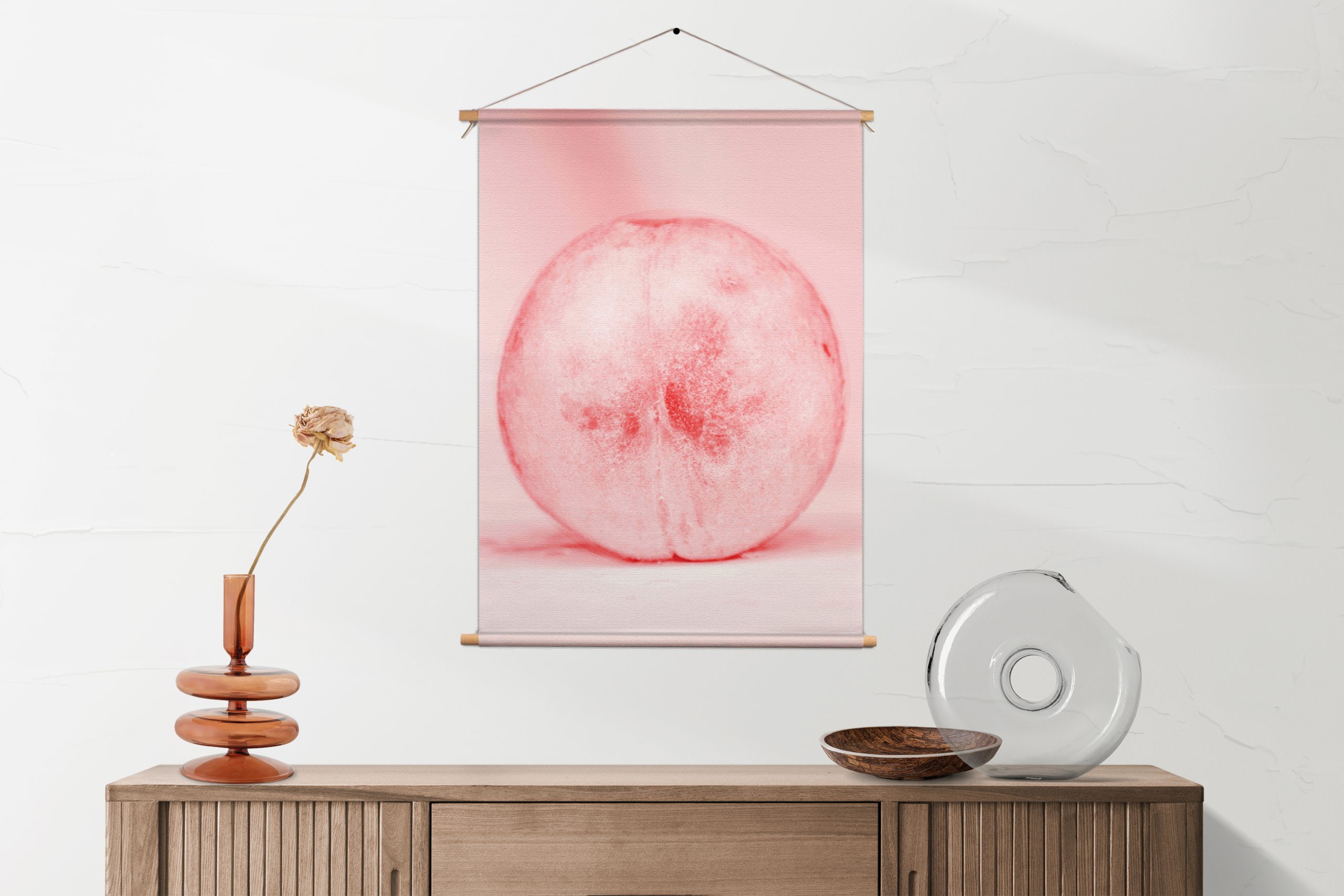 Textielposter Radijsje Roze