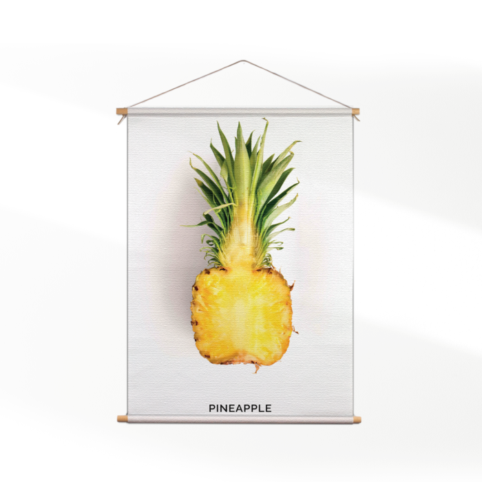 Textielposter Pineapple Doorsnee 01