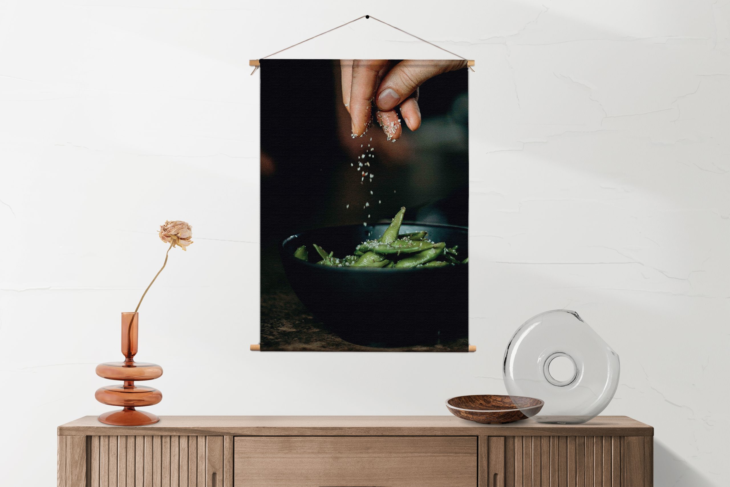 Textielposter Edamame Bonen Gezout