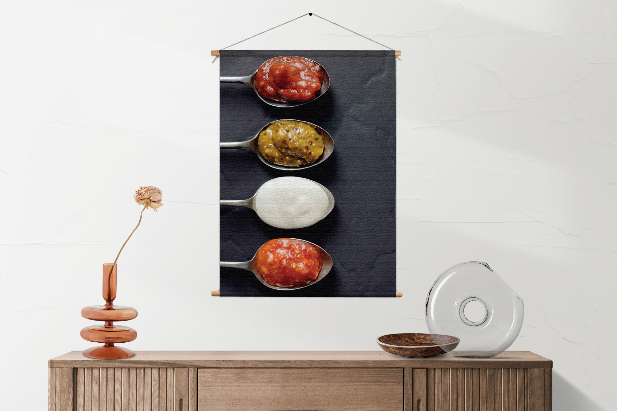Textielposter Pittige Sauzen