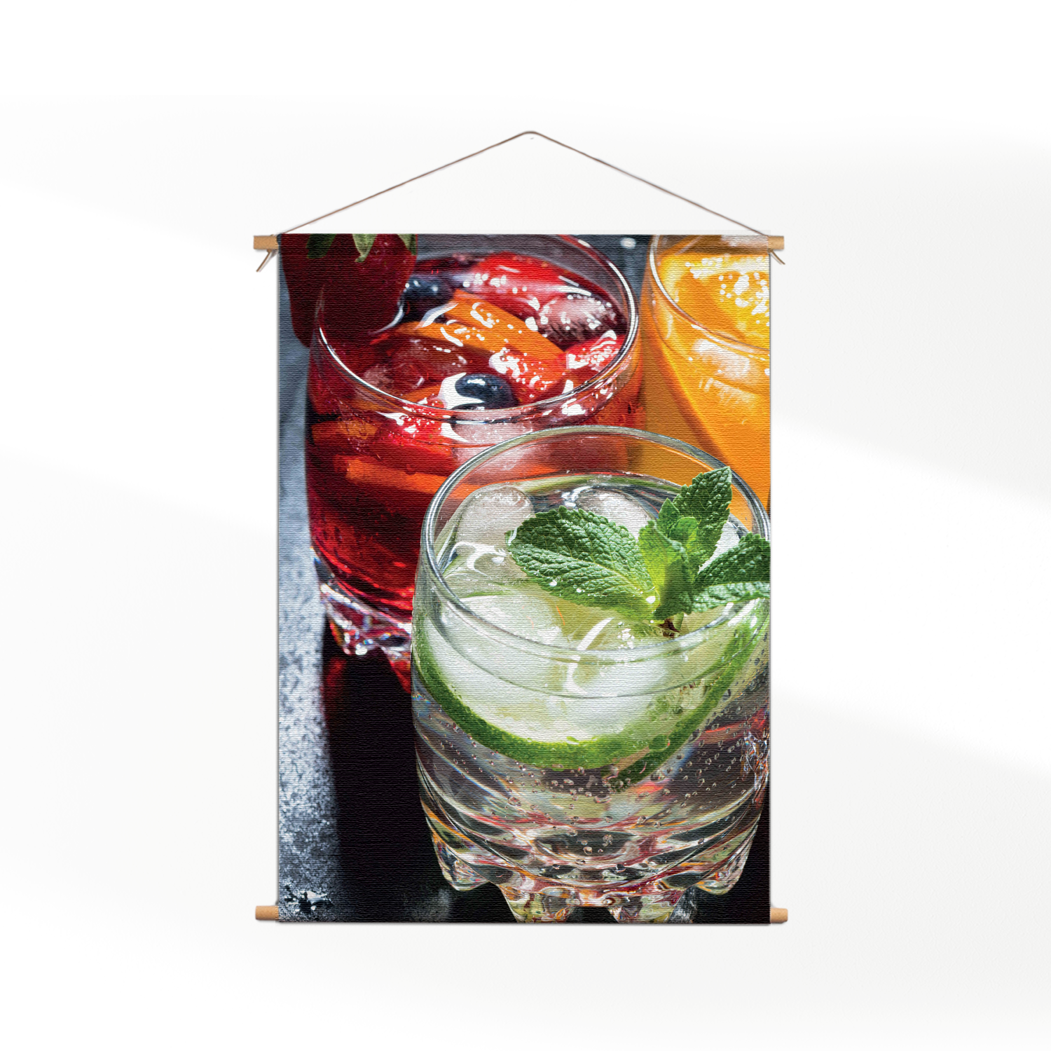 Textielposter Cocktails