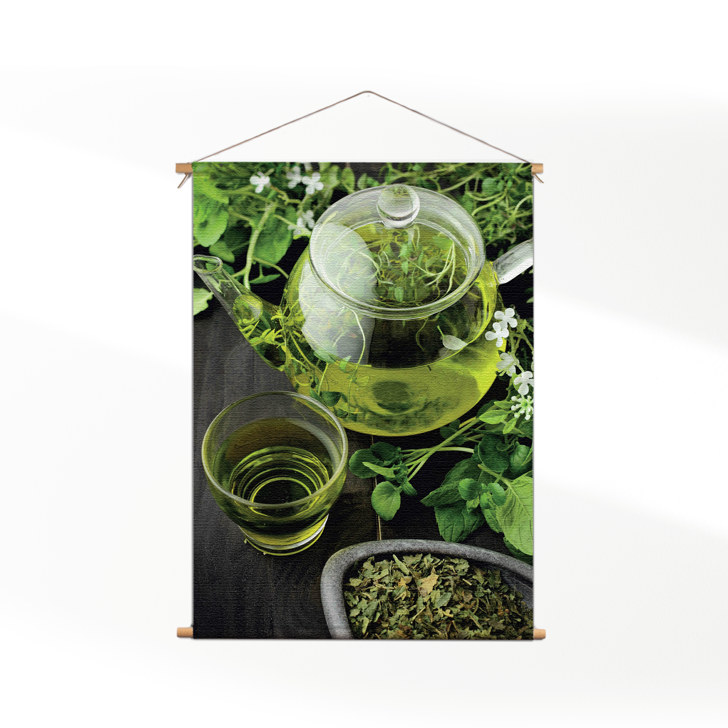 Template_50-70_verticaal_eten-en-drinken_49 Textielposter Mint Thee