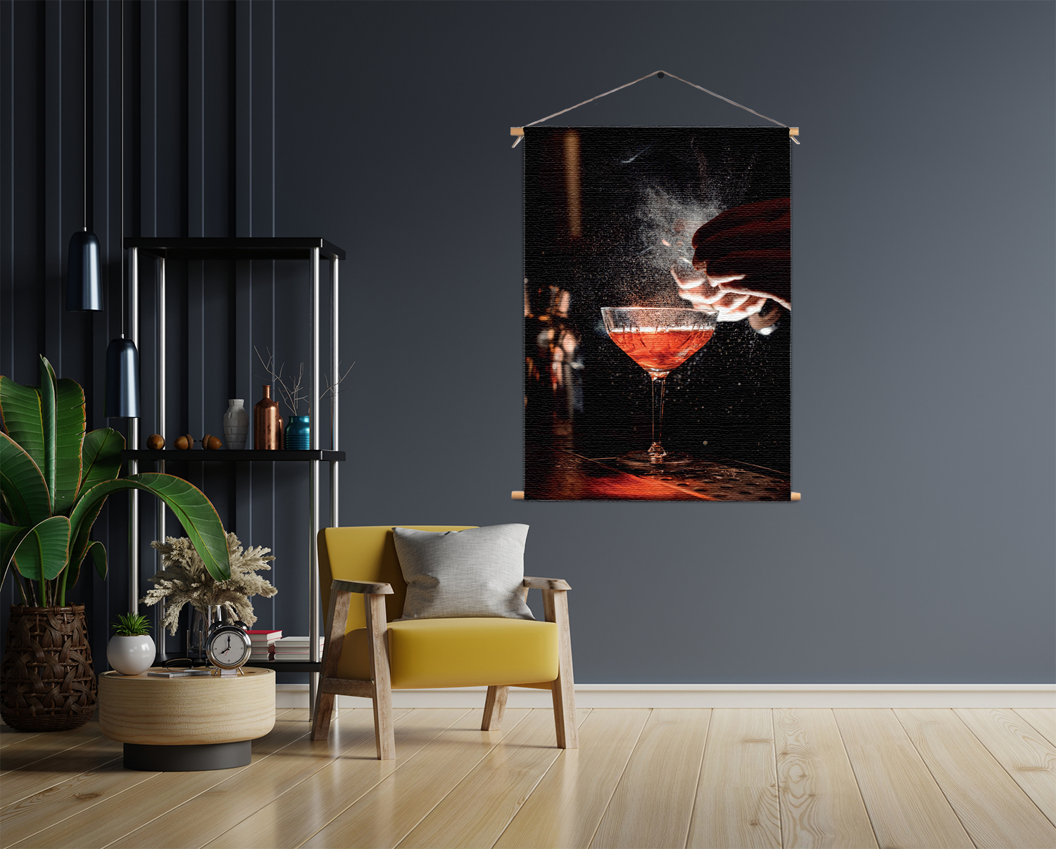 Template_50-70_verticaal_eten-en-drinken_55 Textielposter Cocktail Bar 01