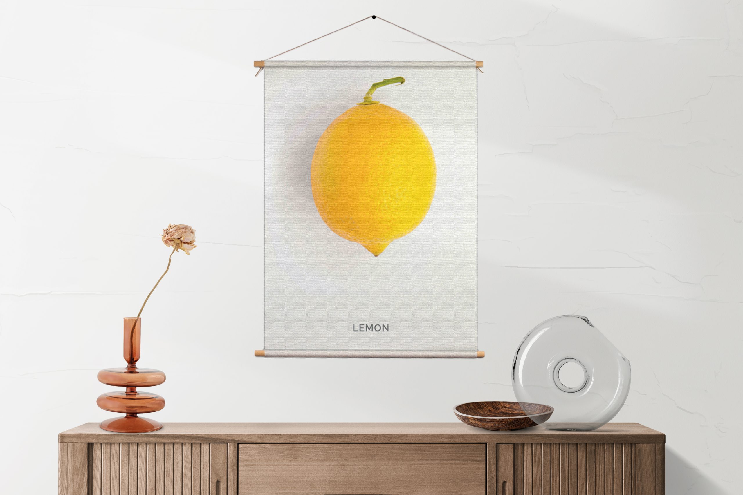Textielposter Lemon Citroen Template 50 70 verticaal eten en drinken 7 1 1 scaled