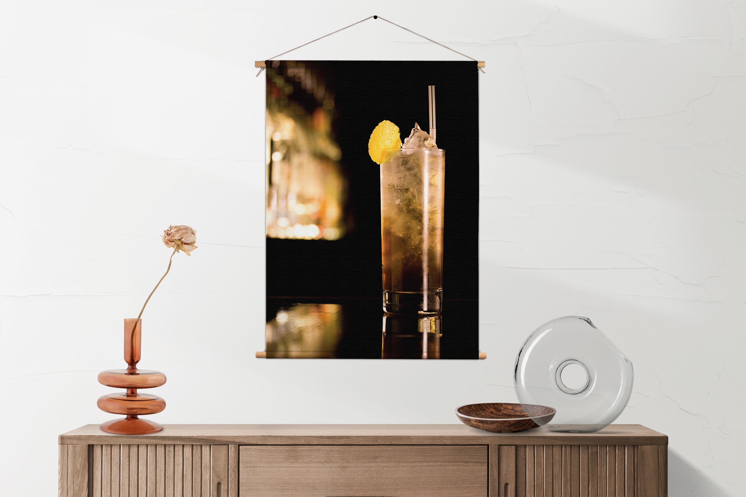 Textielposter Cocktail Bar 05