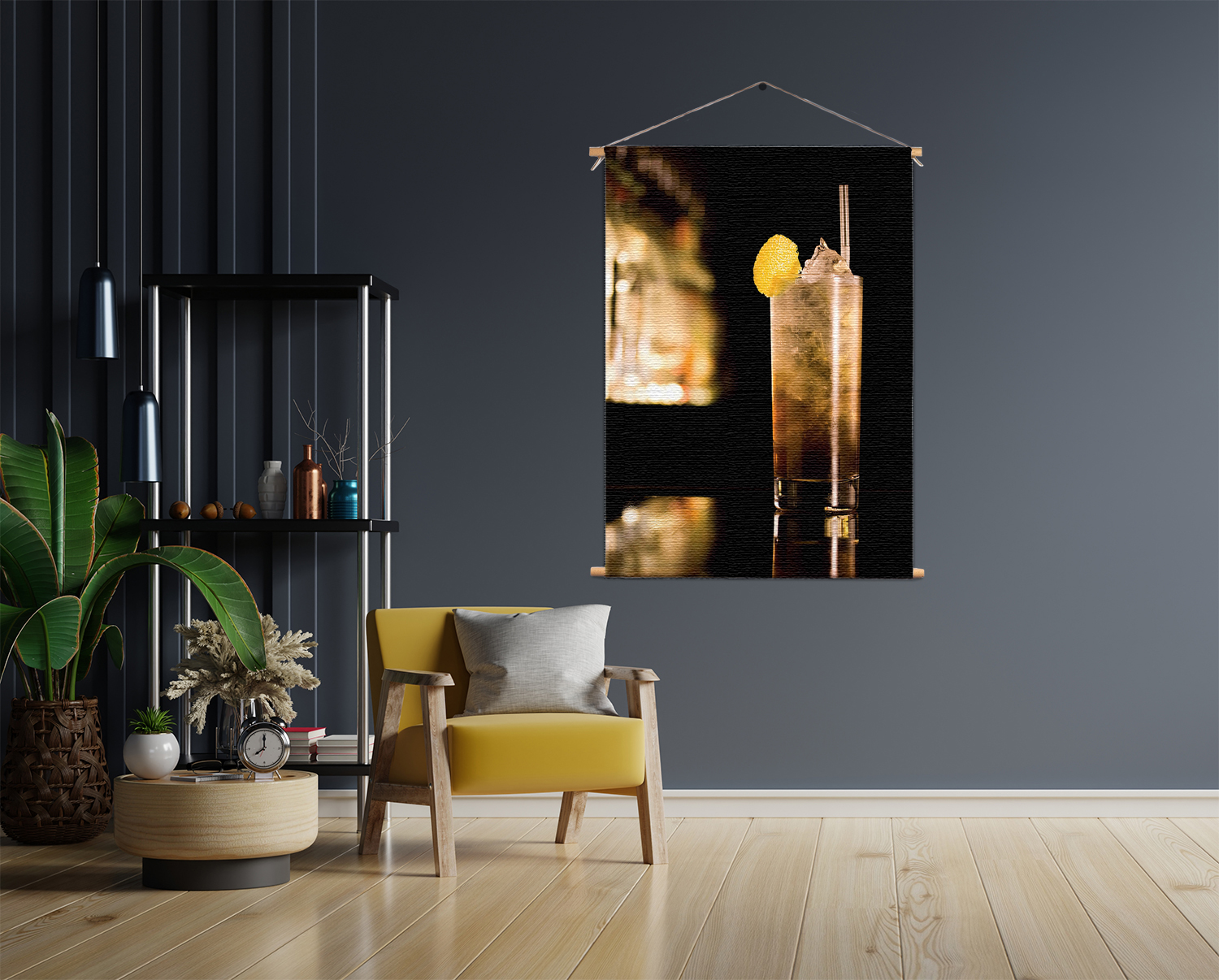 Textielposter Cocktail Bar 05