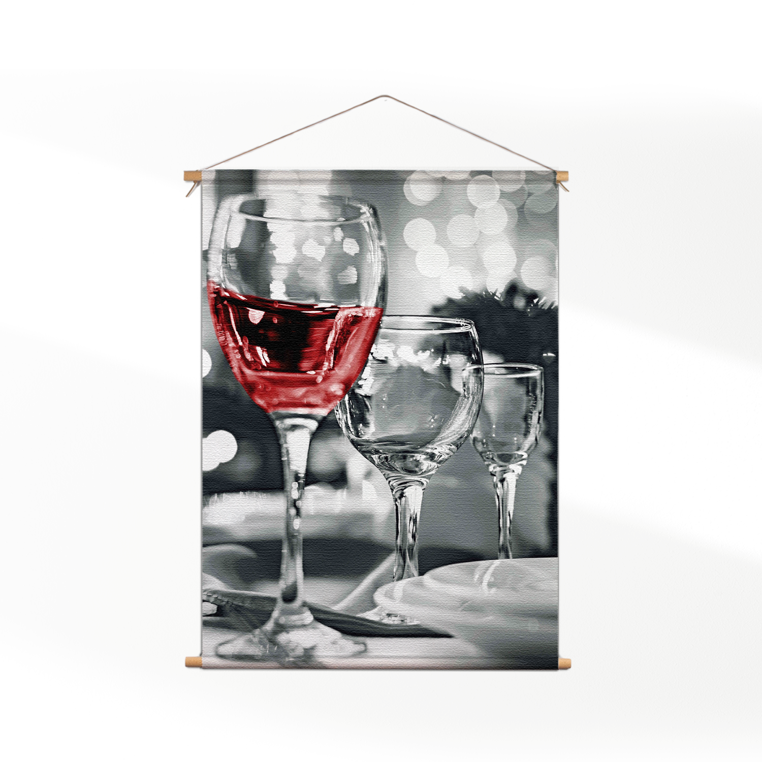 Textielposter Drink Rode Wijn