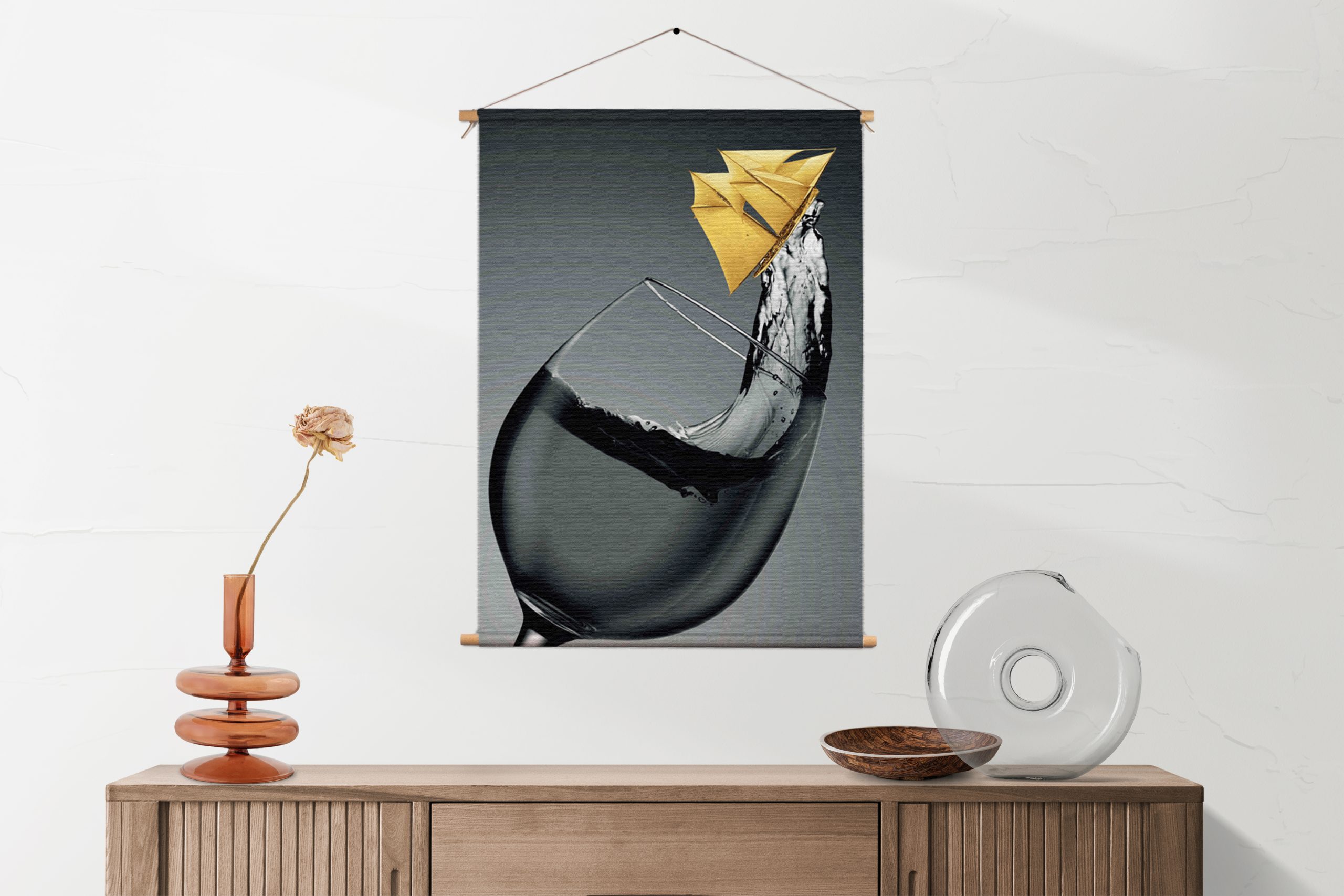 Template_50-70_verticaal_eten-en-drinken_81-1-1.jpg Textielposter Sailing Wine 02