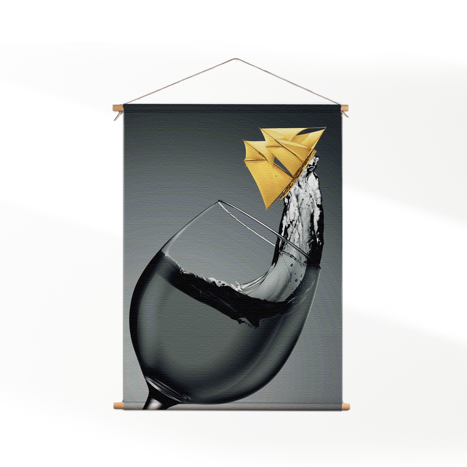 Template_50-70_verticaal_eten-en-drinken_81 Textielposter Sailing Wine 02