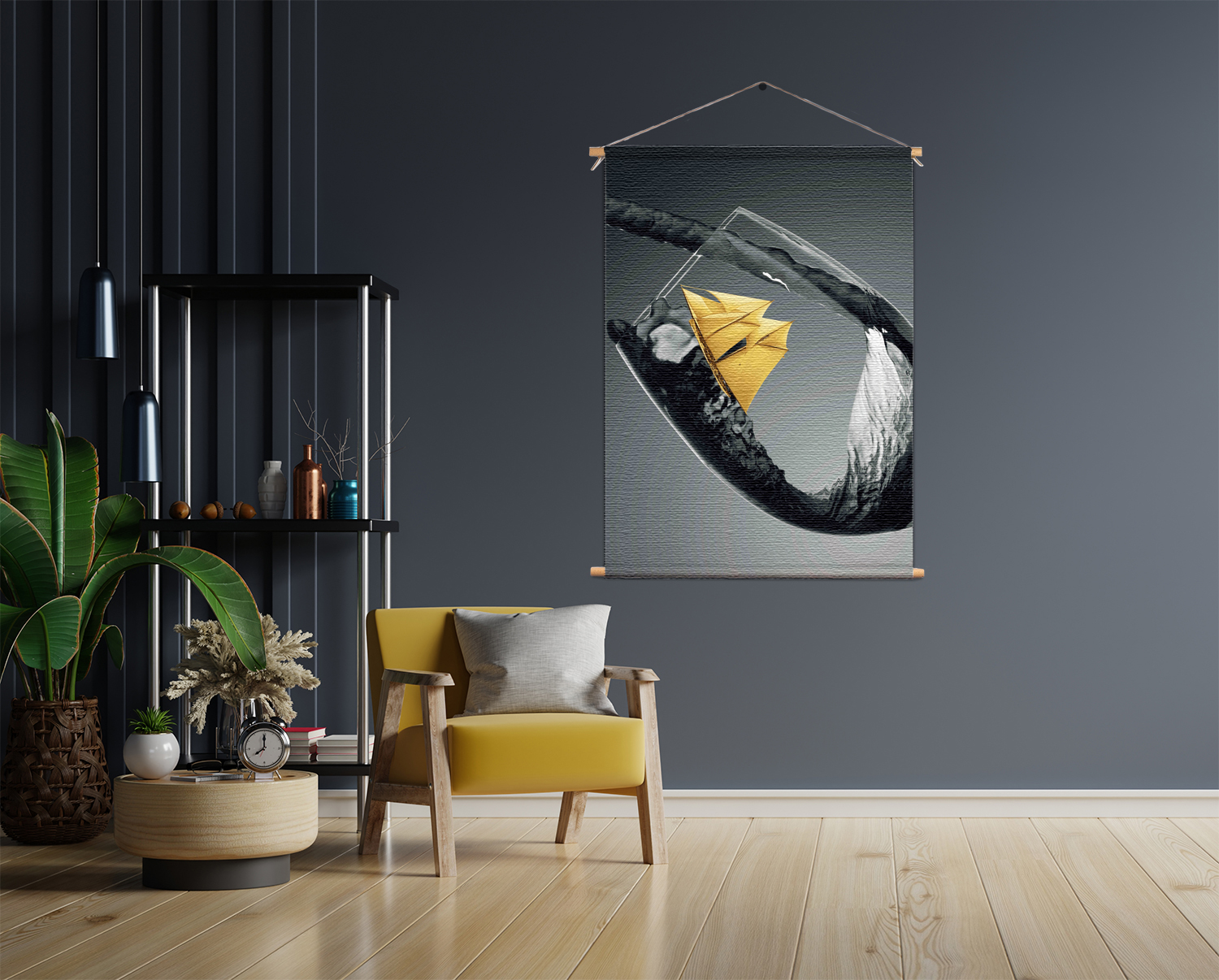Textielposter Sailing Wine 03