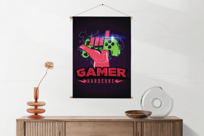 Textielposter Gamer Hardcore