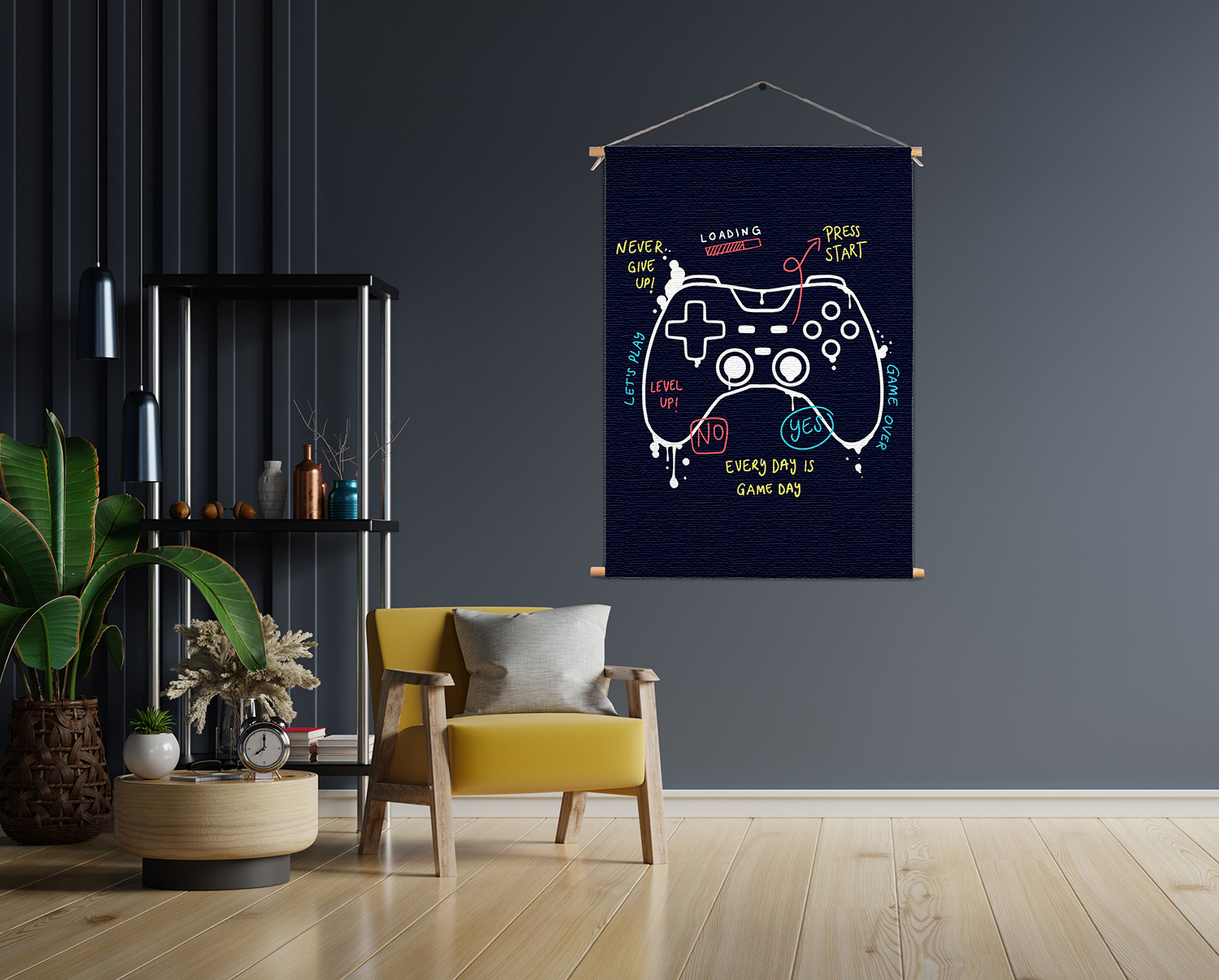 Textielposter Game Controller