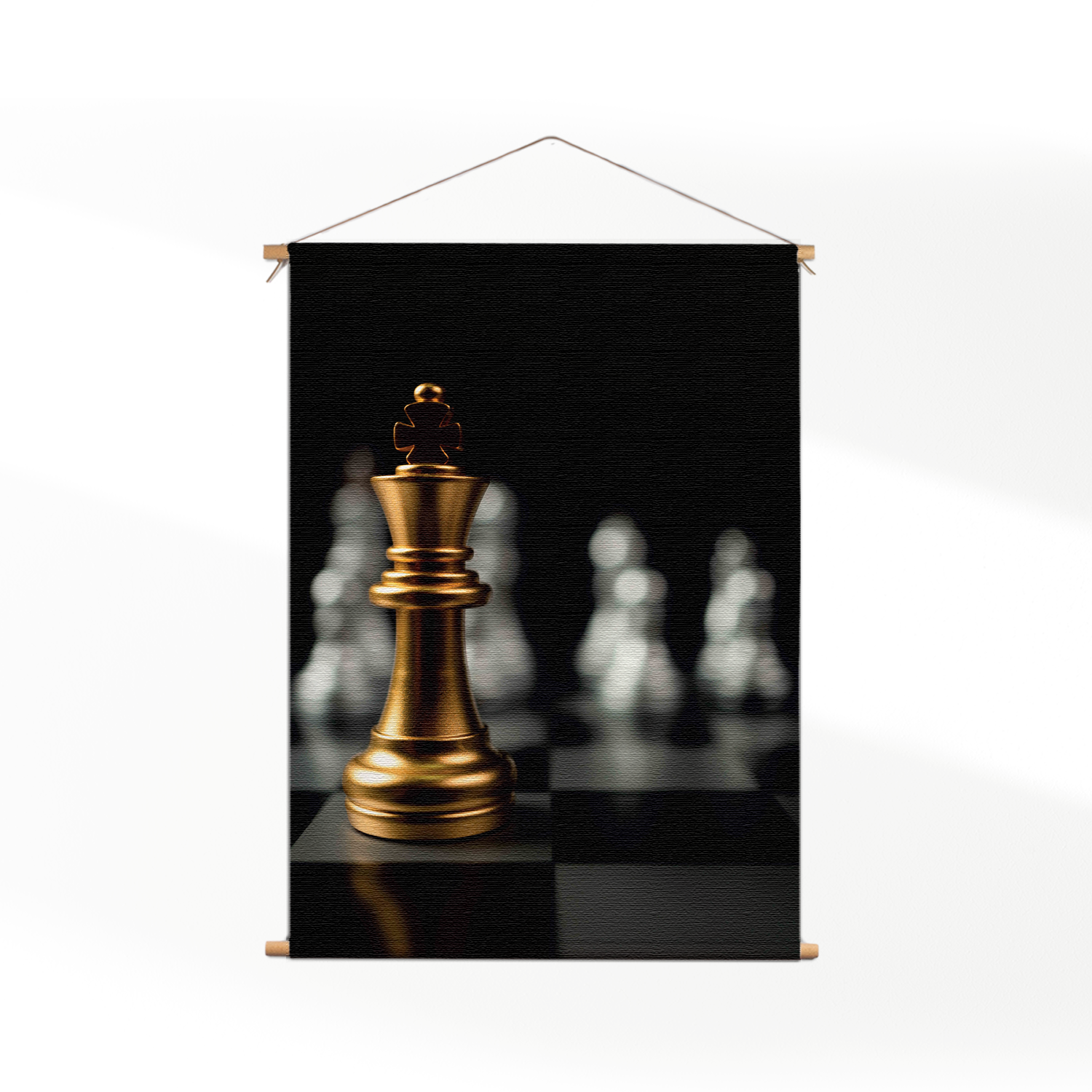 Textielposter Schaak Mat