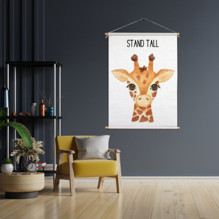 Textielposter De lieve Giraf