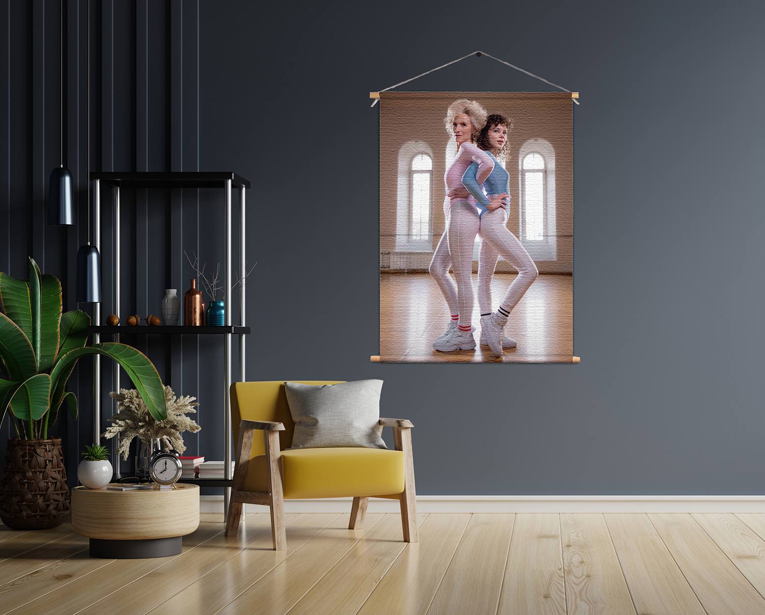 Textielposter Gymnastiek Voor Jong en Oud 01