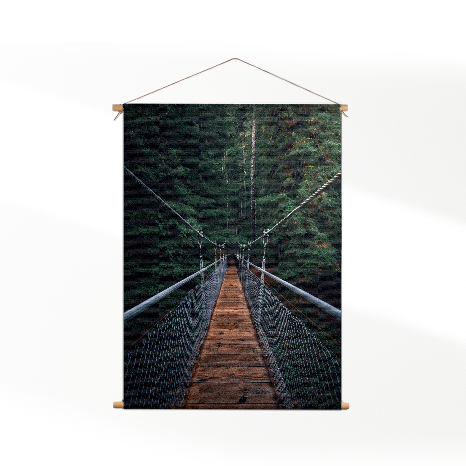 Template_50-70_verticaal_natuur_18 Textielposter Over de brug