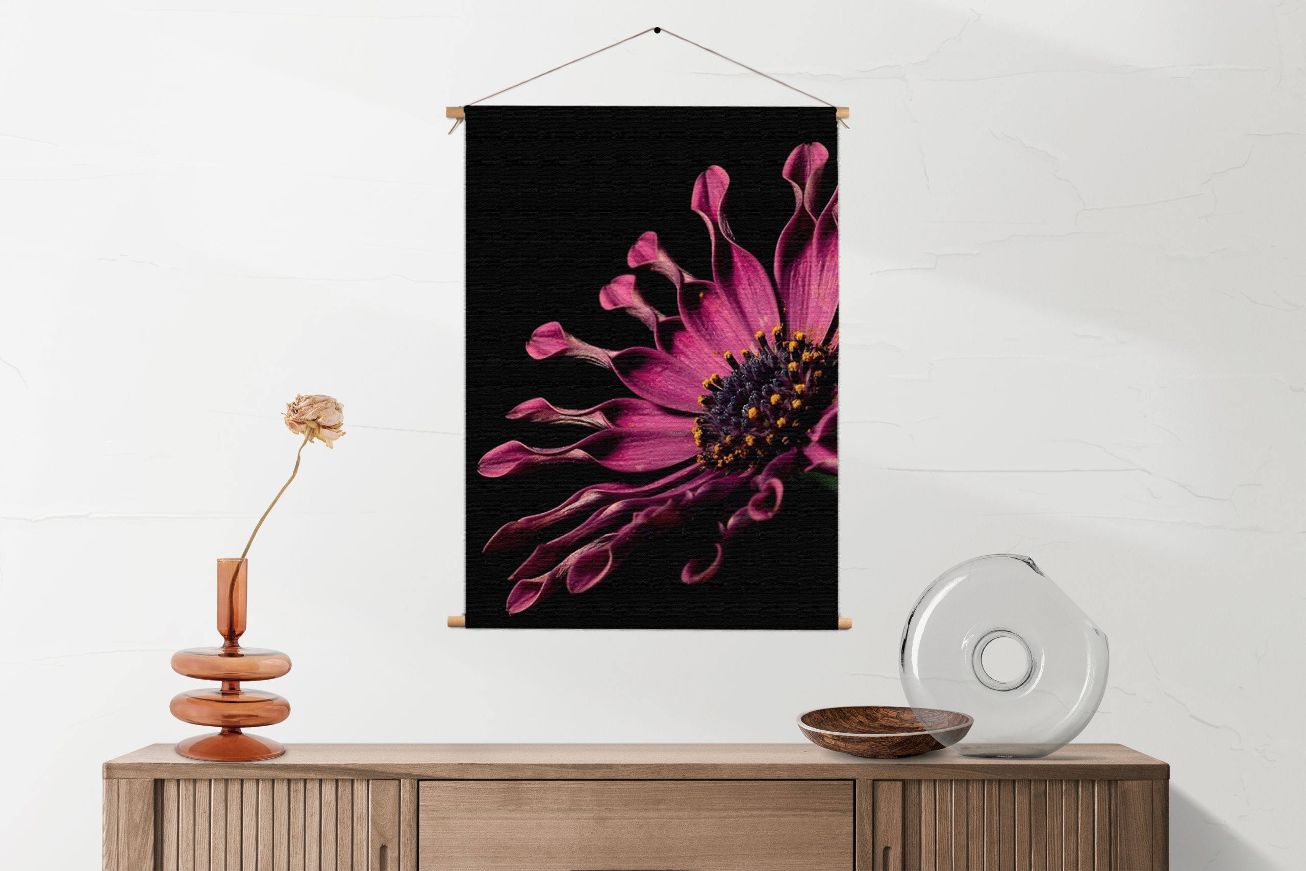 Textielposter Aster Bloem