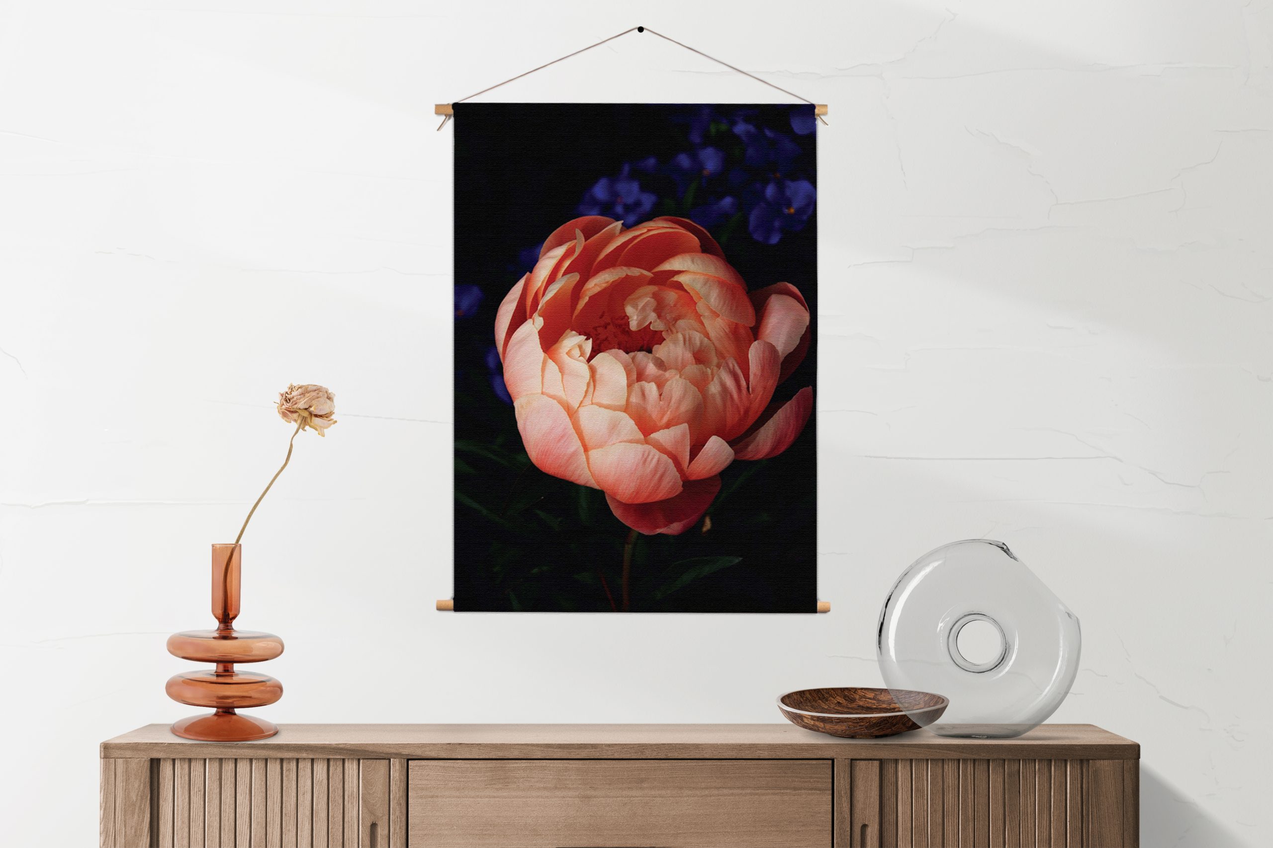 Template_50-70_verticaal_natuur_28-1-1.jpg Textielposter Pioenroos