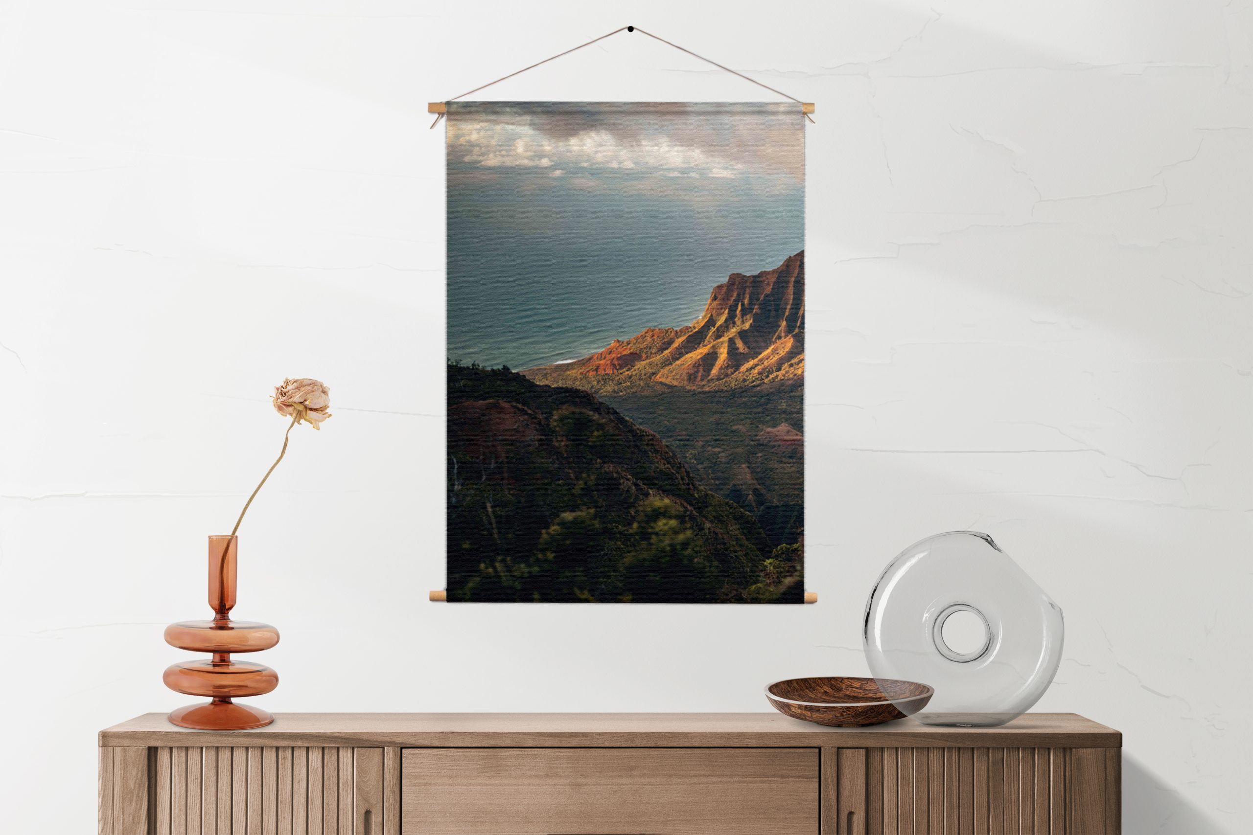 Template_50-70_verticaal_natuur_29-1-1.jpg Textielposter Dromen in Hawaii