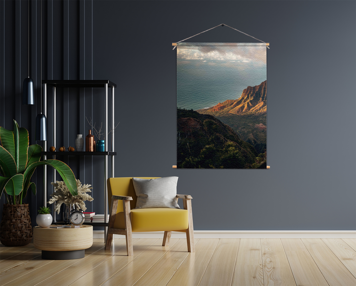 Template_50-70_verticaal_natuur_29 Textielposter Dromen in Hawaii