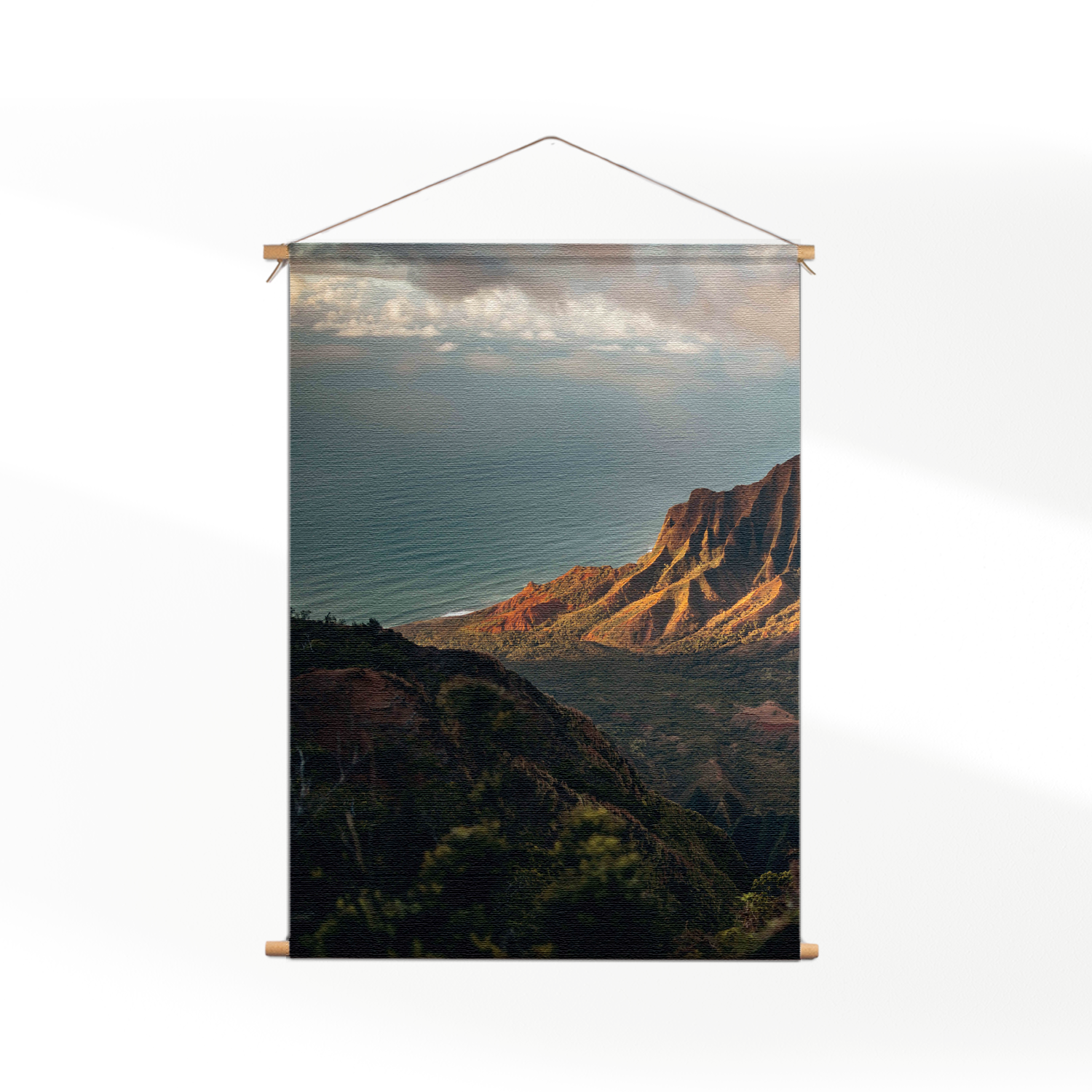 Template_50-70_verticaal_natuur_29 Textielposter Dromen in Hawaii