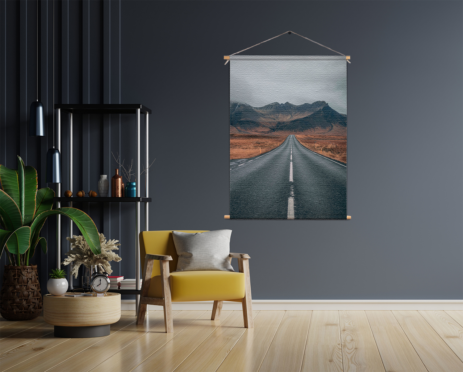 Template_50-70_verticaal_natuur_31 Textielposter Schotse Wegen