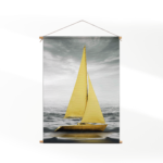 Textielposter Het gele bootje 2