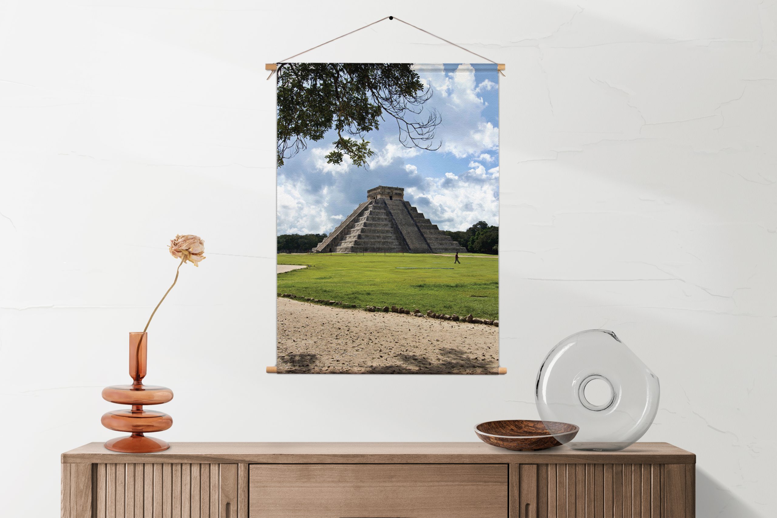 Textielposter Teotihuacán
