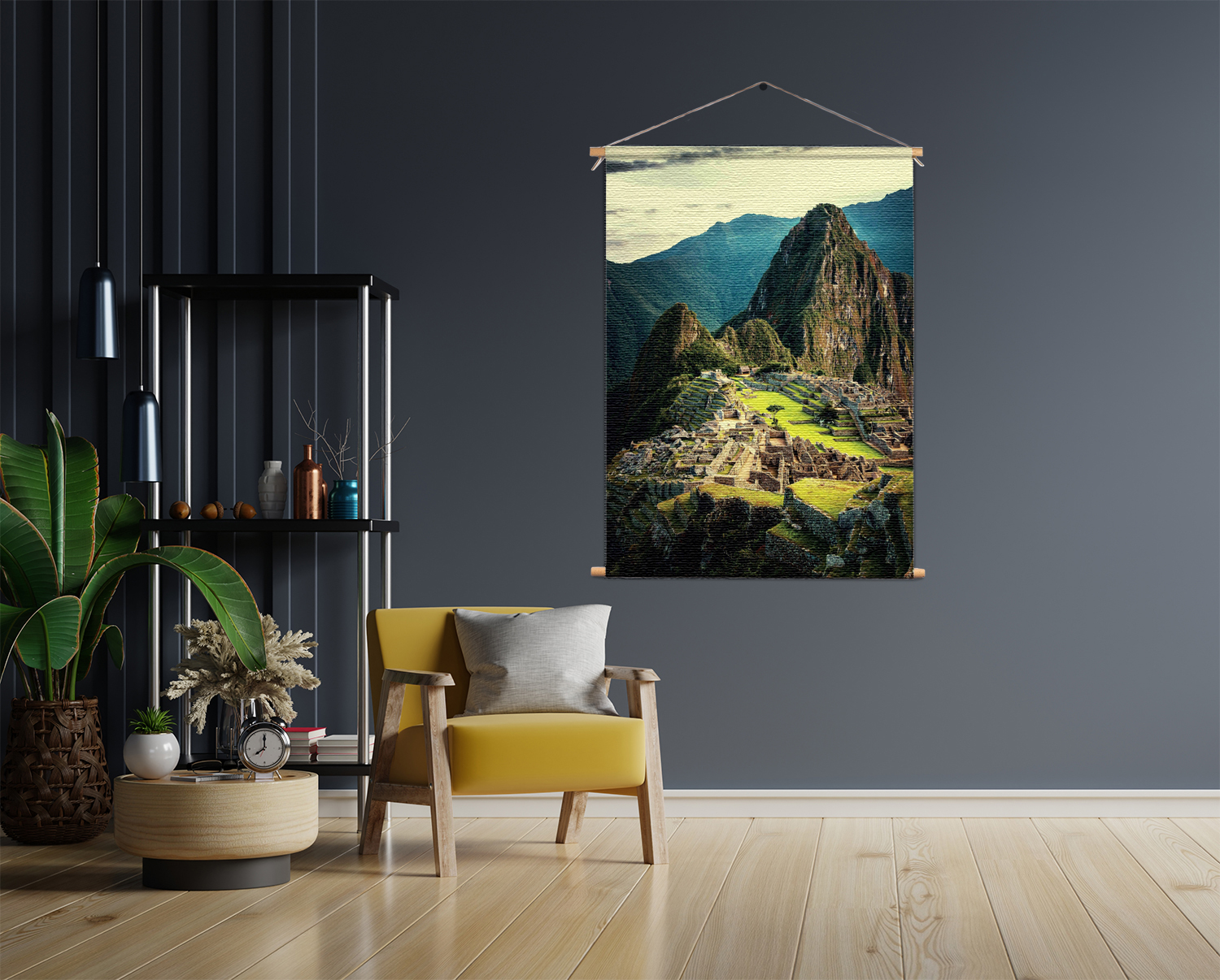 Template_50-70_verticaal_natuur_48 Textielposter Machu Picchu 2