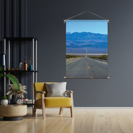 Textielposter The road in Deathvalley