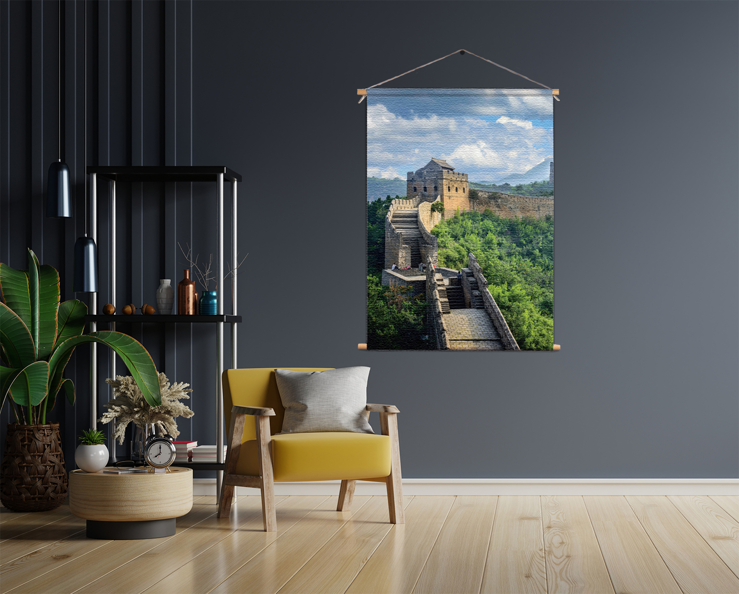 Template_50-70_verticaal_natuur_51 Textielposter De Chinese muur 2