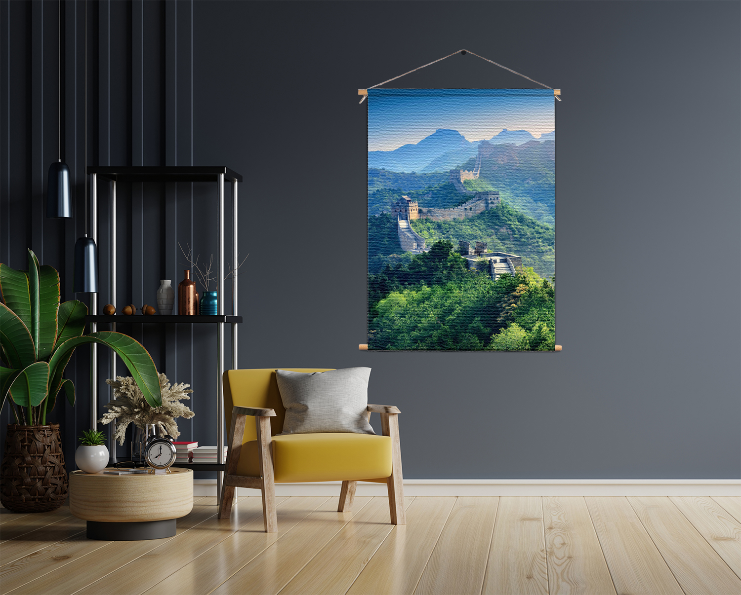 Template_50-70_verticaal_natuur_57 Textielposter De Chinese muur 4